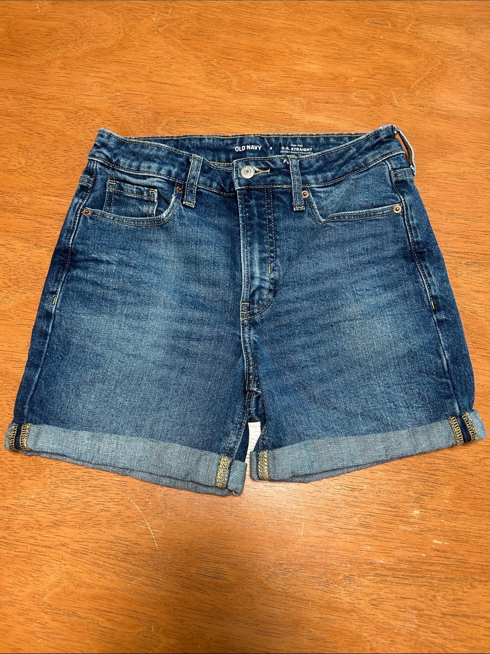 Old Navy OG Straight High Rise Denim Shorts